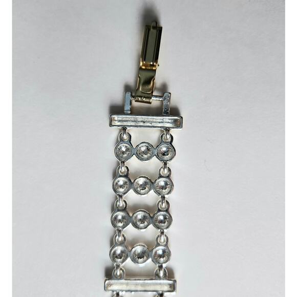 Gold and Silver Toned Clasp Bracelet - Picture 7 of 11